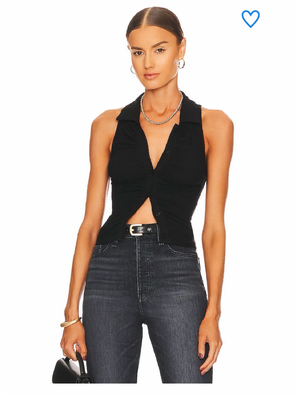 Superdown Rina Ruched Top
